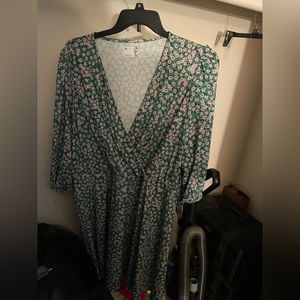 ASOS curve flowy long sleeved dress